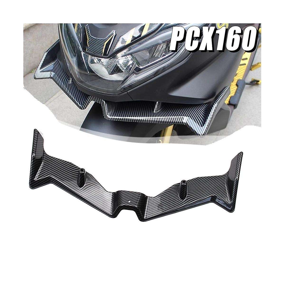 Motorcycle Front Fairing Pneumatic Winglets Tip Wing Protector Shell Cover for Pcx160 Pcx 160 2021 2