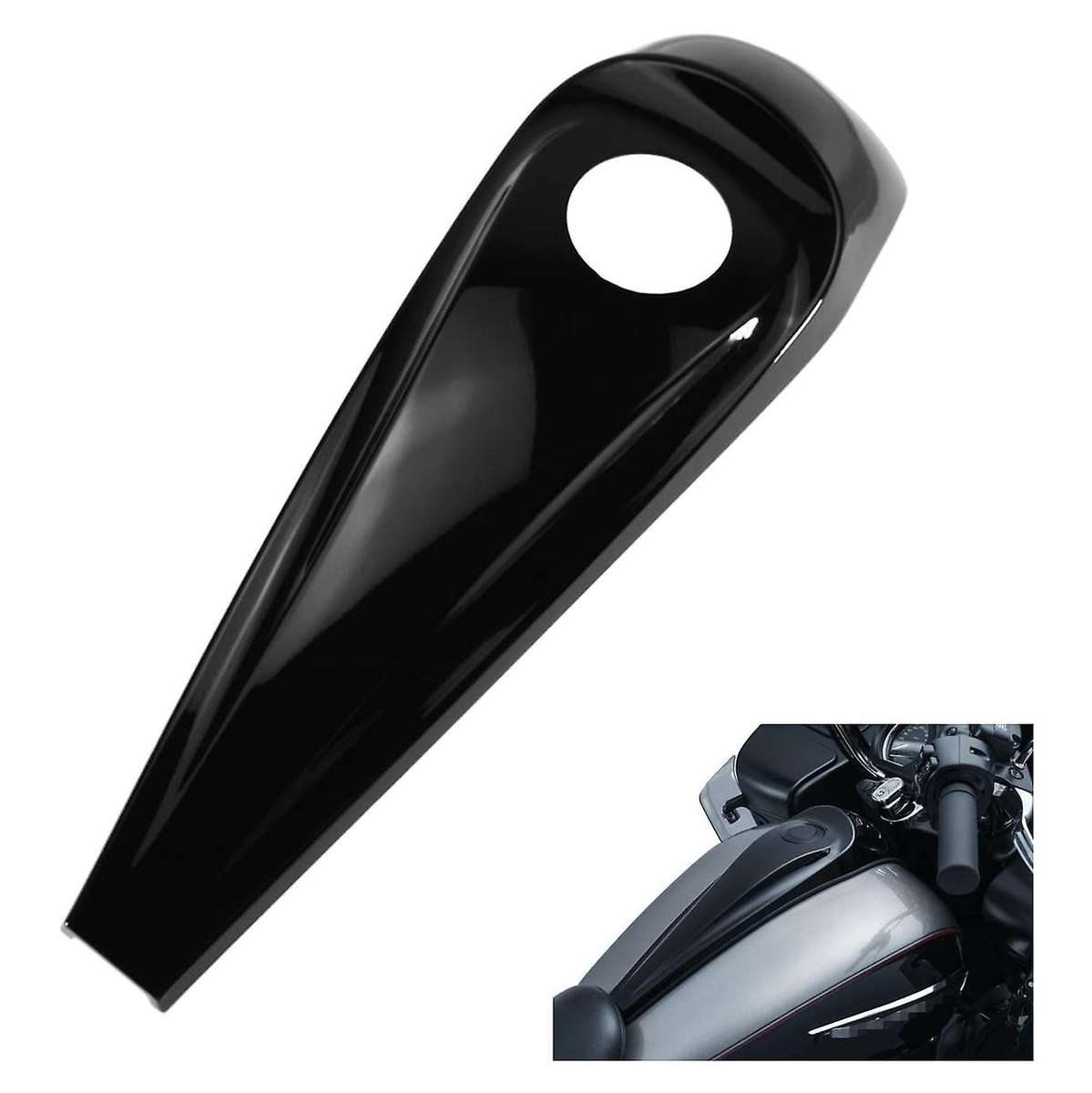 Motorcycle Fuel Tank Cover Dash Console Gas Tank Cap for Touring Glide Road Glides Street Glide 2008