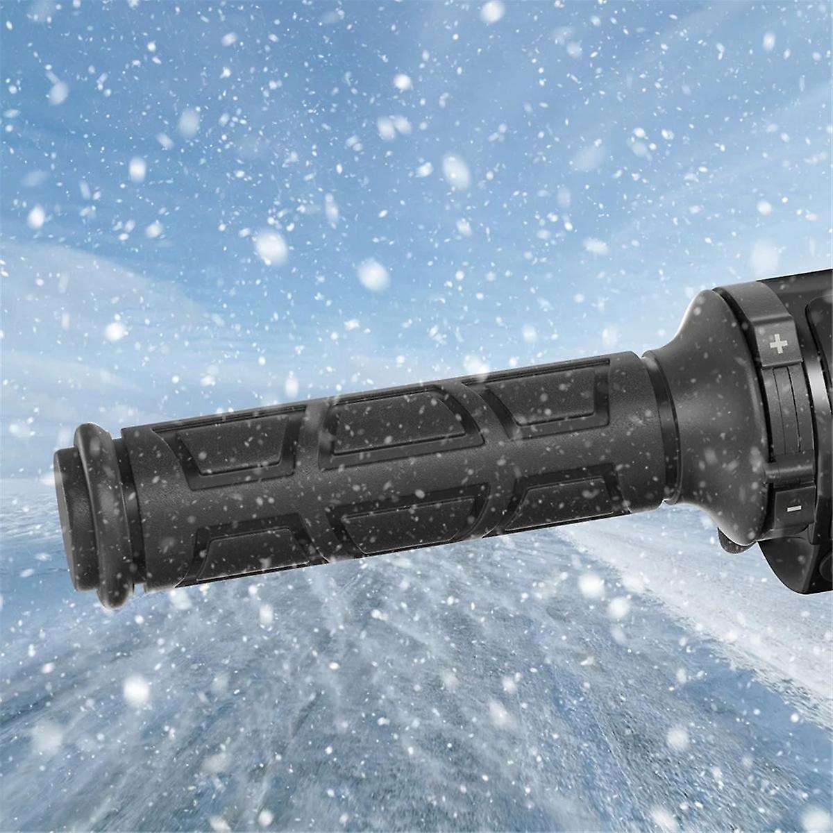 Motorcycle Hand Heated Grips 22mm Hand Heated Grips ATV Warmers Molded Grips Adjustable Temperature