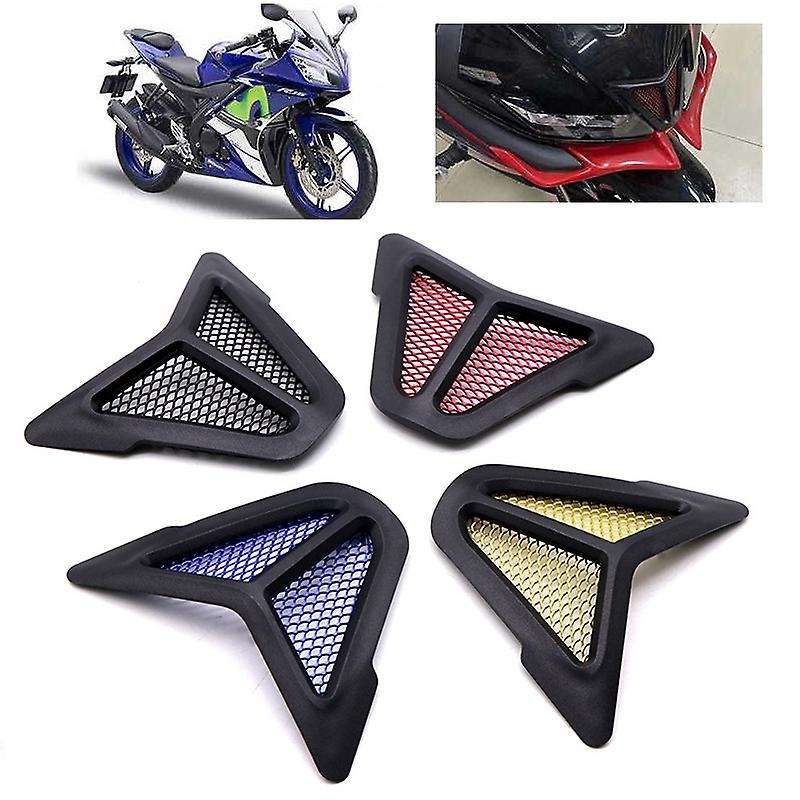 Motorcycle Headlights Air Intake Decorative Sheet Protection Cover for YZF-R15 V3 2017-2020 Blue