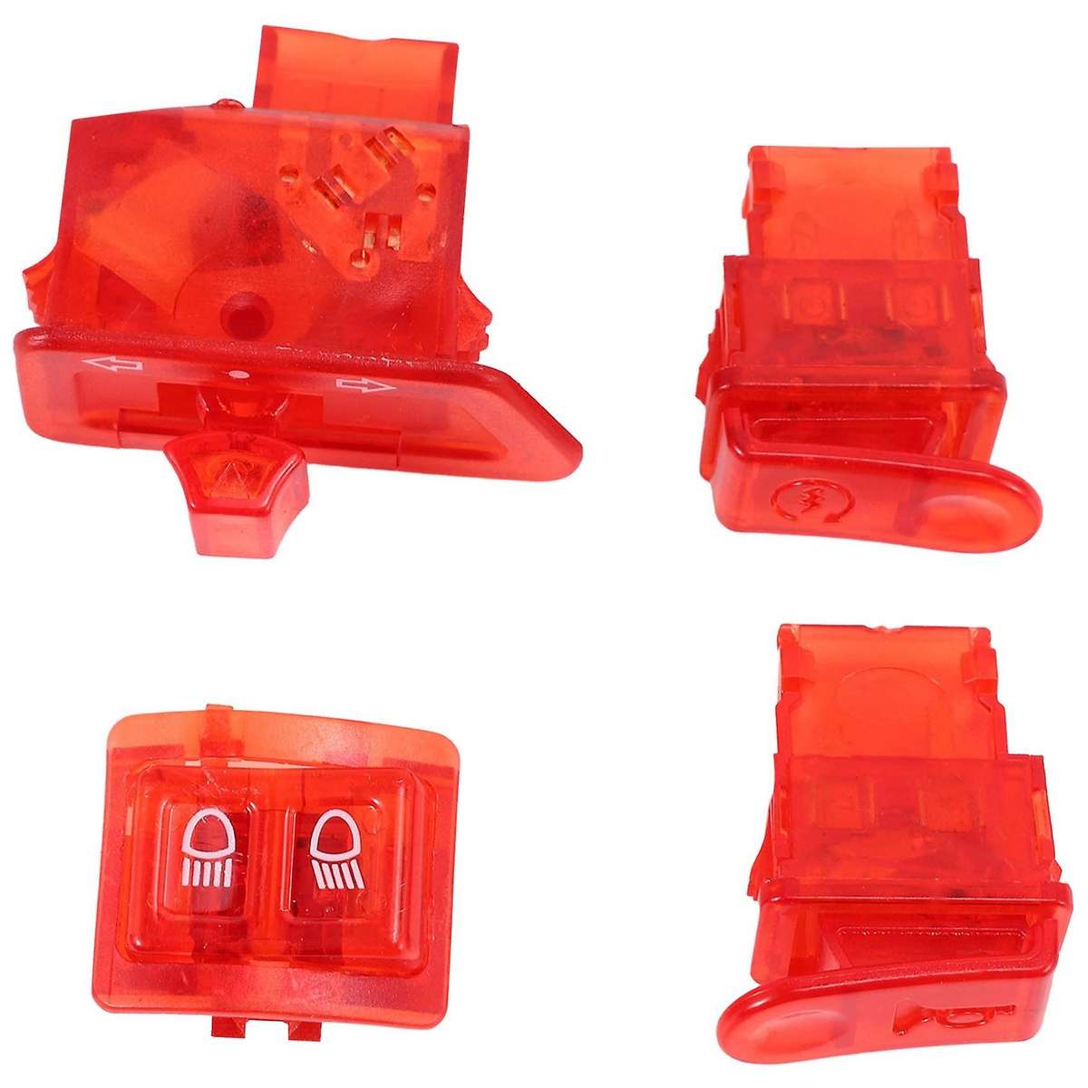 Motorcycle Horn Switch Button Turn Signal Switch Button Start Button for AF27 AF28 AF34 AF35 Red