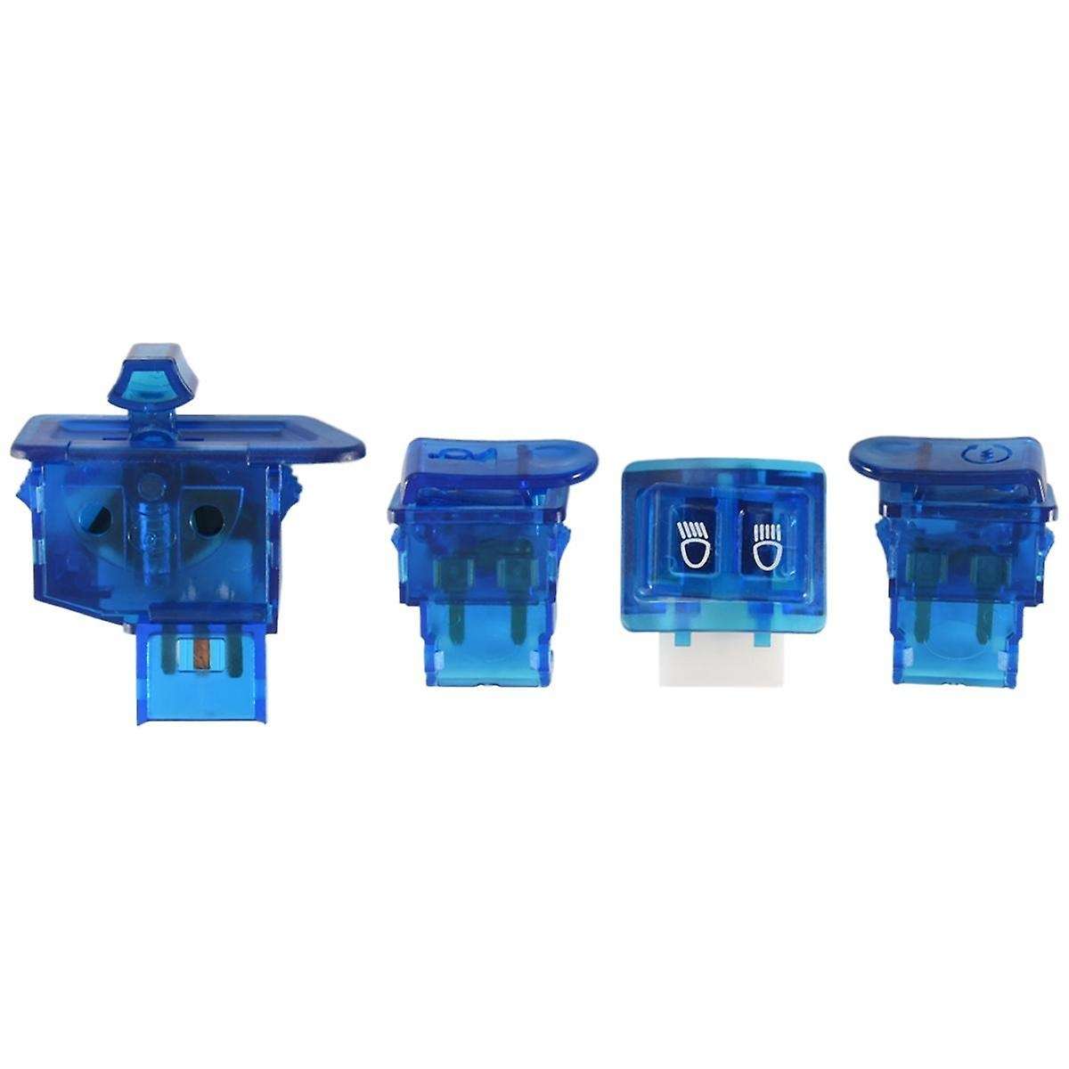 Motorcycle Horn Switch Button Turn Signal Switch Button Start Button for AF27 AF28 AF34 AF35 Blue