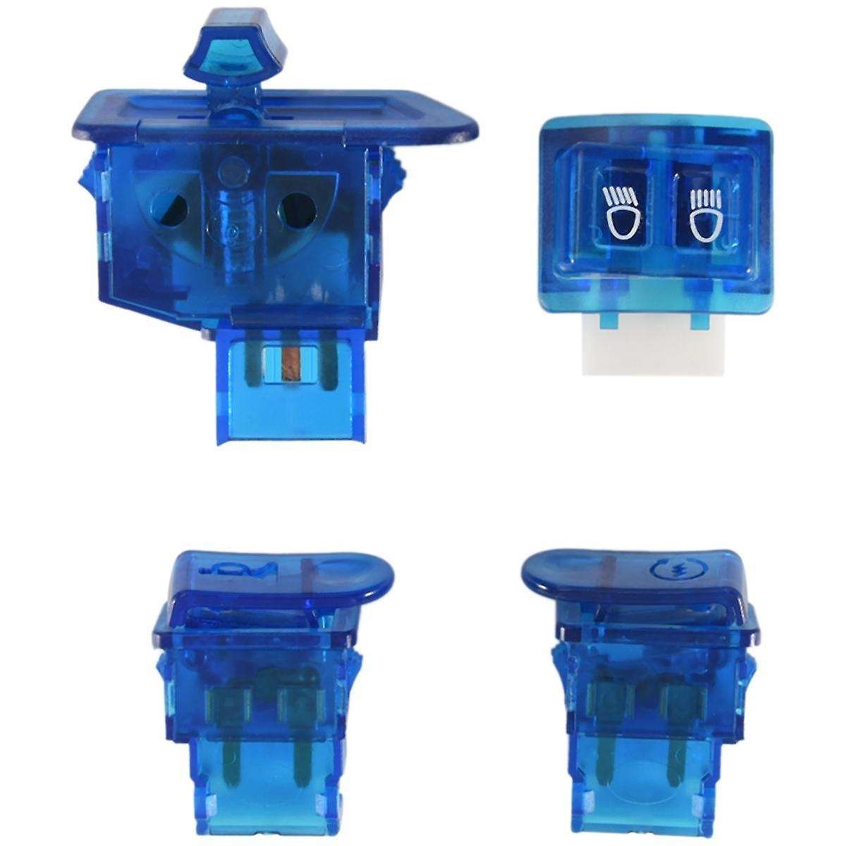 Motorcycle Horn Switch Button Turn Signal Switch Button Start Button for AF27 AF28 AF34 AF35 Blue