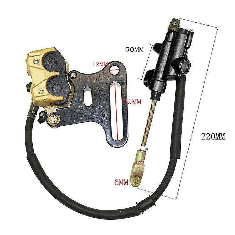 Motorcycle Hydraulic Rear Disc Brake Caliper with Master Cylinder Brake System for KLX BBR CRF