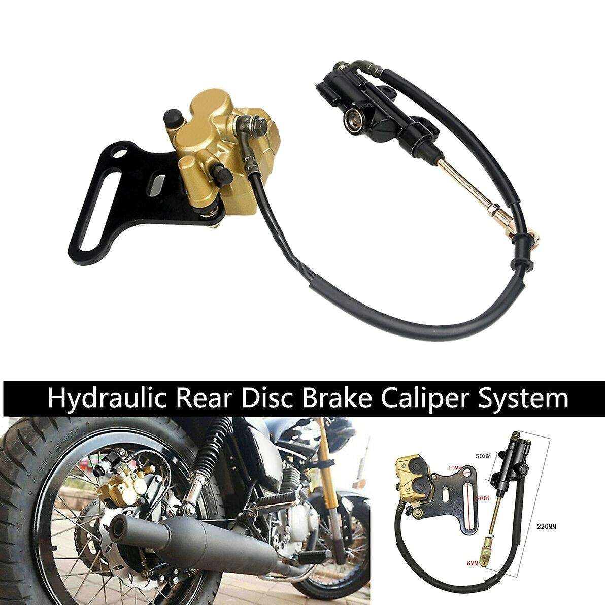 Motorcycle Hydraulic Rear Disc Brake Caliper with Master Cylinder Brake System for KLX BBR CRF