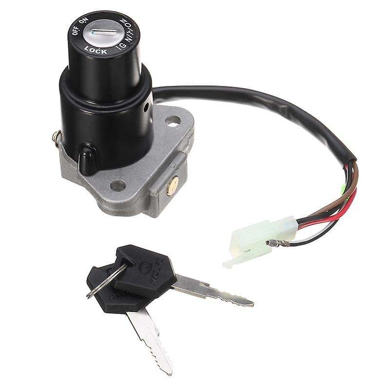 Motorcycle Ignition Switch Lock Assembly 3-Pin with Keys Fit for DT 125 R/TZR 250/ 350/ 600