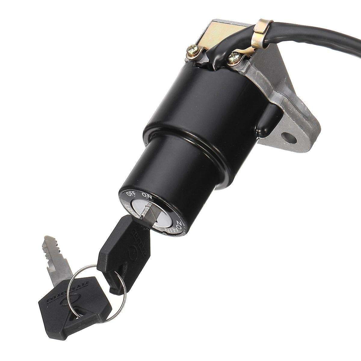 Motorcycle Ignition Switch Lock Assembly 3-Pin with Keys Fit for DT 125 R/TZR 250/ 350/ 600