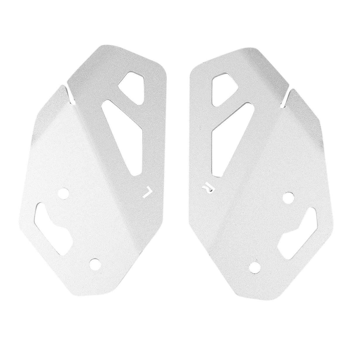 Motorcycle Left and Right Foot Peg Heel Cover Brake Cylinder Guard for 900 GT PRO (Silver)