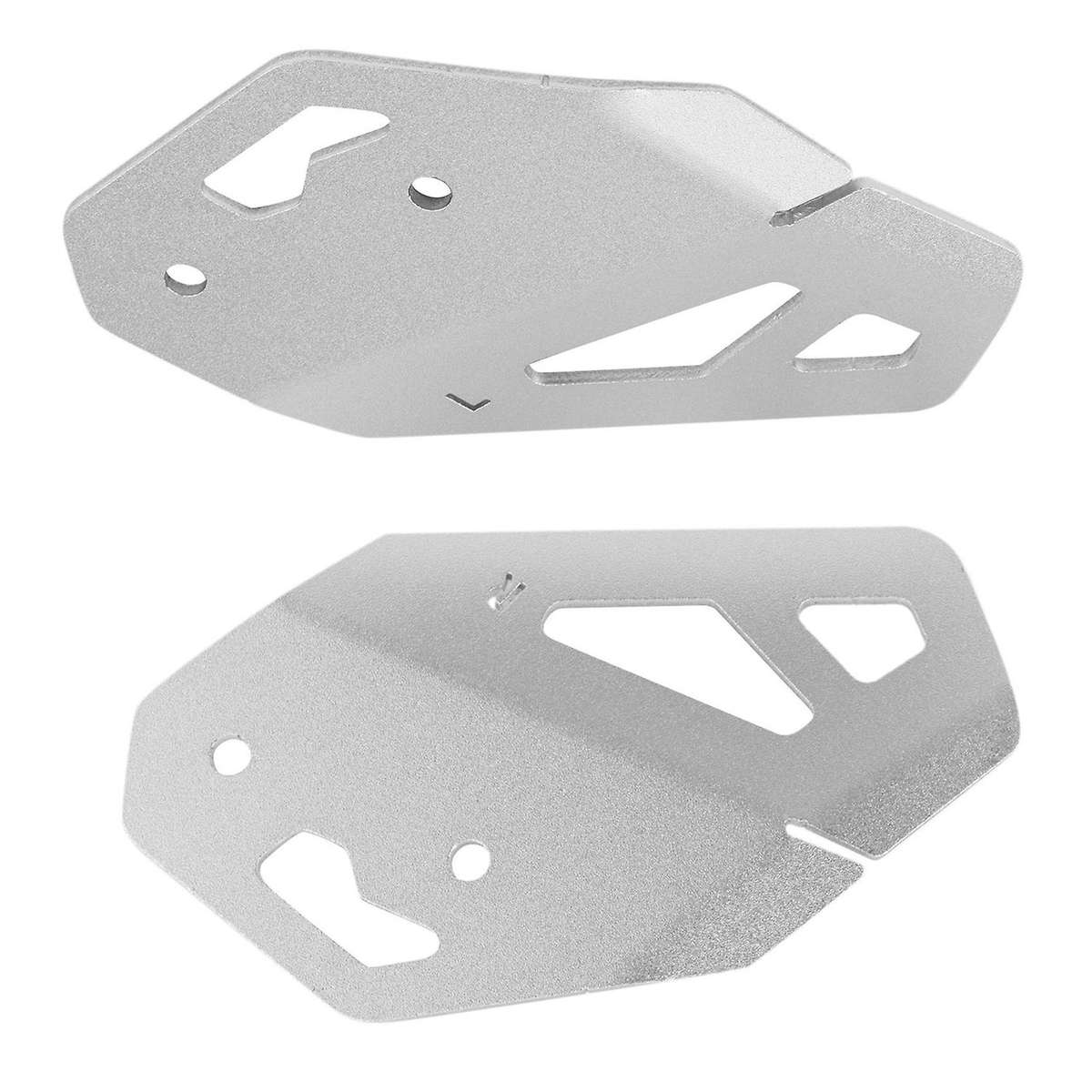 Motorcycle Left and Right Foot Peg Heel Cover Brake Cylinder Guard for 900 GT PRO (Silver)