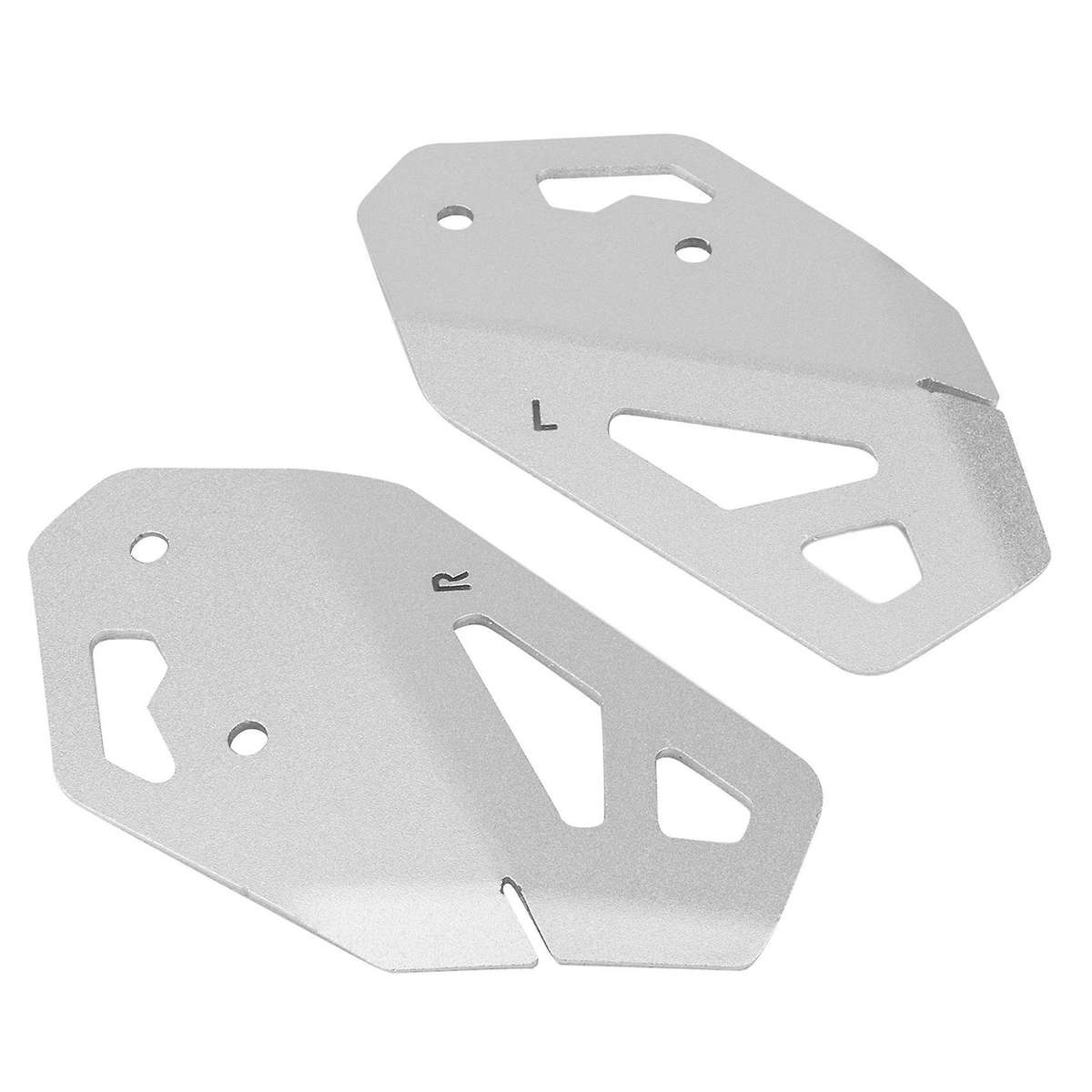 Motorcycle Left and Right Foot Peg Heel Cover Brake Cylinder Guard for 900 GT PRO (Silver)
