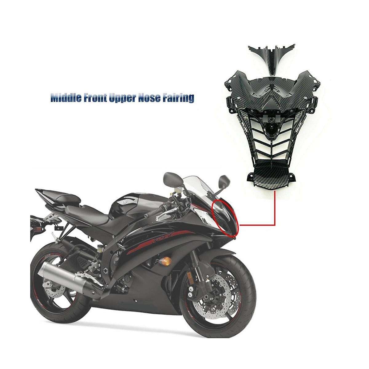Motorcycle Middle Front Nose Fairing for Yzf R6 2008-2016 Carbon Fiber Cowl Fairing