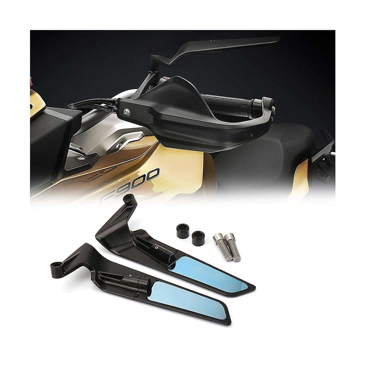 Motorcycle Mirror Modified Wind Wing Adjustable Rotating Rearview Mirror for F900r 2017-2023 F900xr