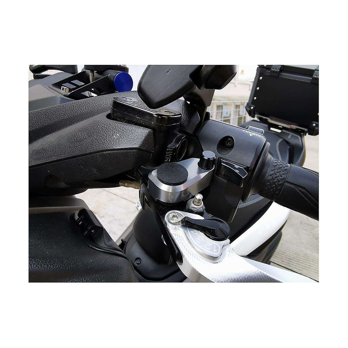 Motorcycle Parking Brake Switch Ramp Slope Auxiliary Control Lock Stop for Nmax 155 Nmax155(Black)