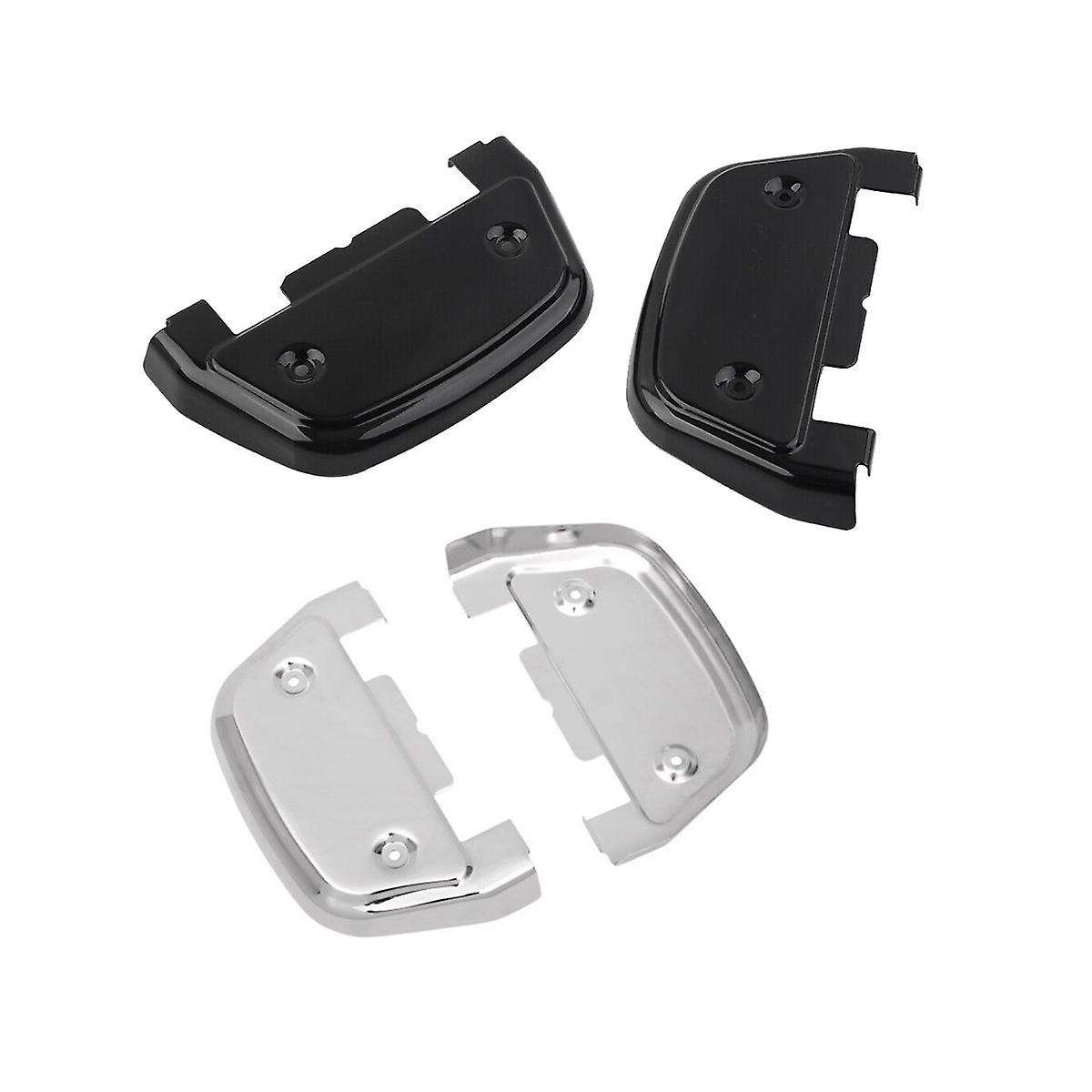 Motorcycle Passenger Footboard Covers for Glide Street Glide Road Ultra Softail Chrome D-shaped Foo