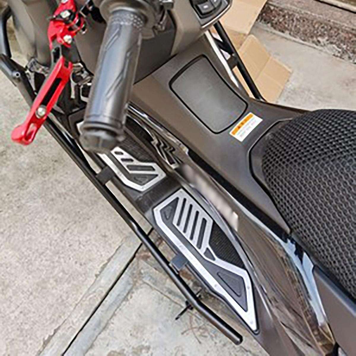 Motorcycle Pedal Foot Steps for NMAX155 2020-2021 Footrest Plate Pads Black