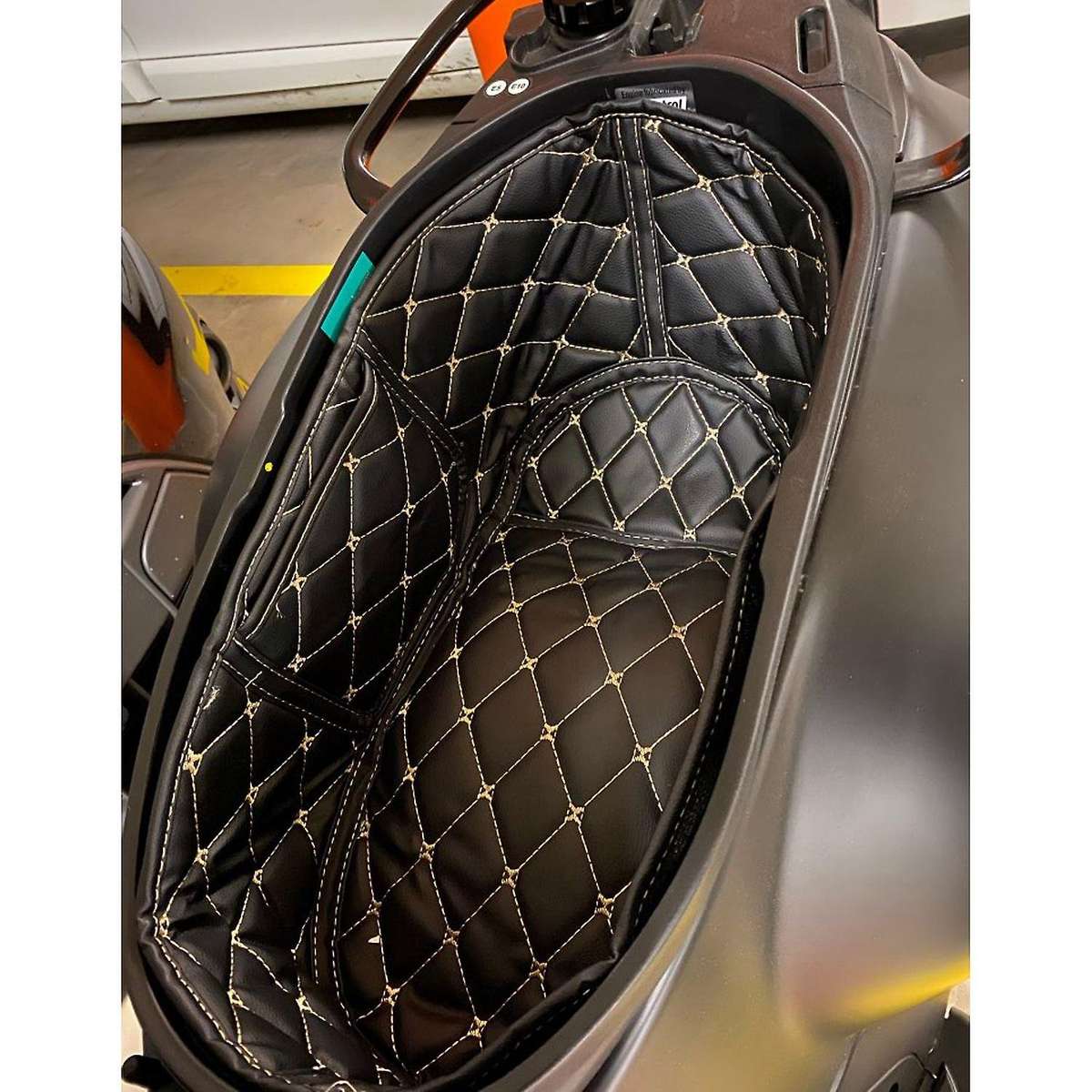 Motorcycle PU Rear Trunk Cargo Liner Protector Seat Bucket Pad for (Italy) GTS300 Accessories