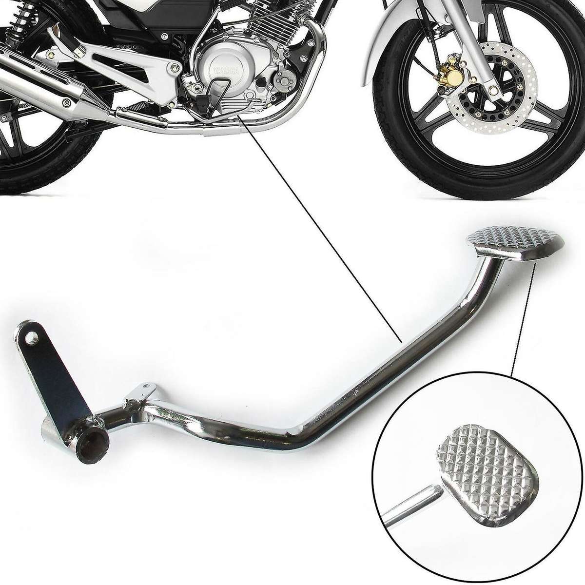 Motorcycle Rear Brake Pedal Arm Lever Foot Brake Ropes Accessory Parts for YBR125 YBR 125 2002-2018