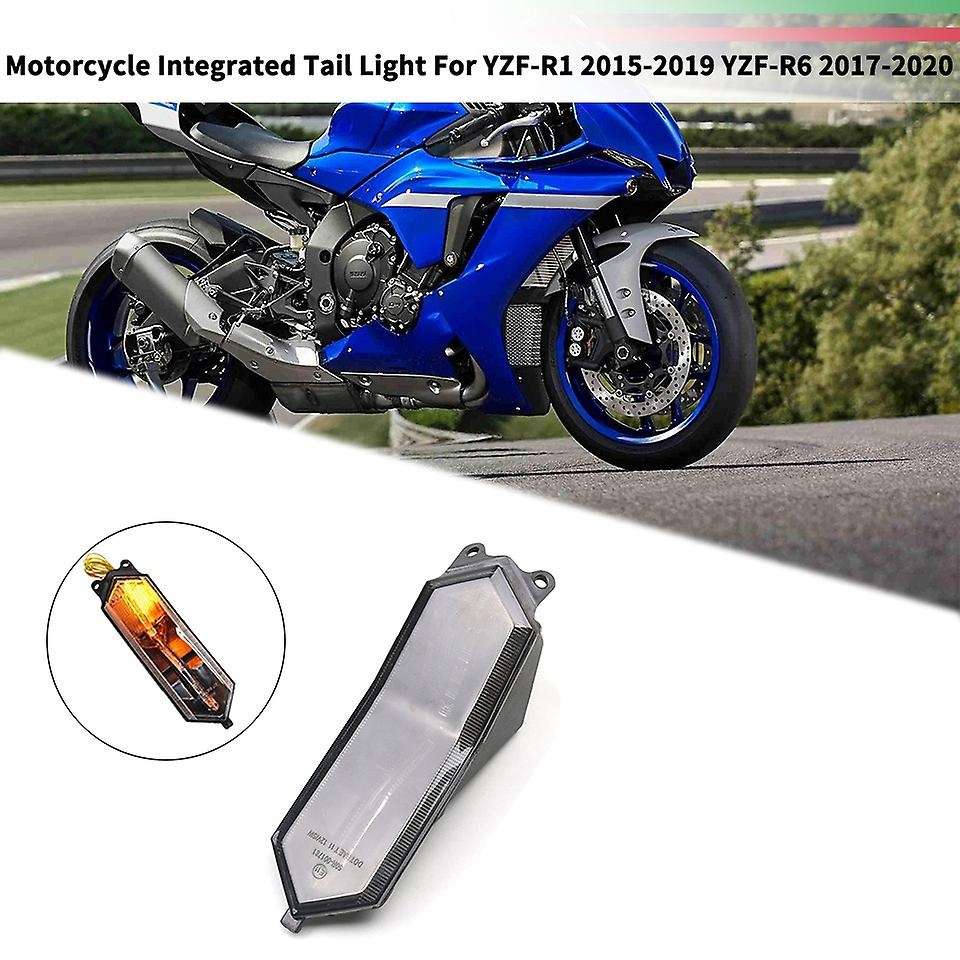 Motorcycle Rear Integrated Tail Light Turn Signal Blinker Taillight for YZF-R1 2015-2019 YZF-R6 2017
