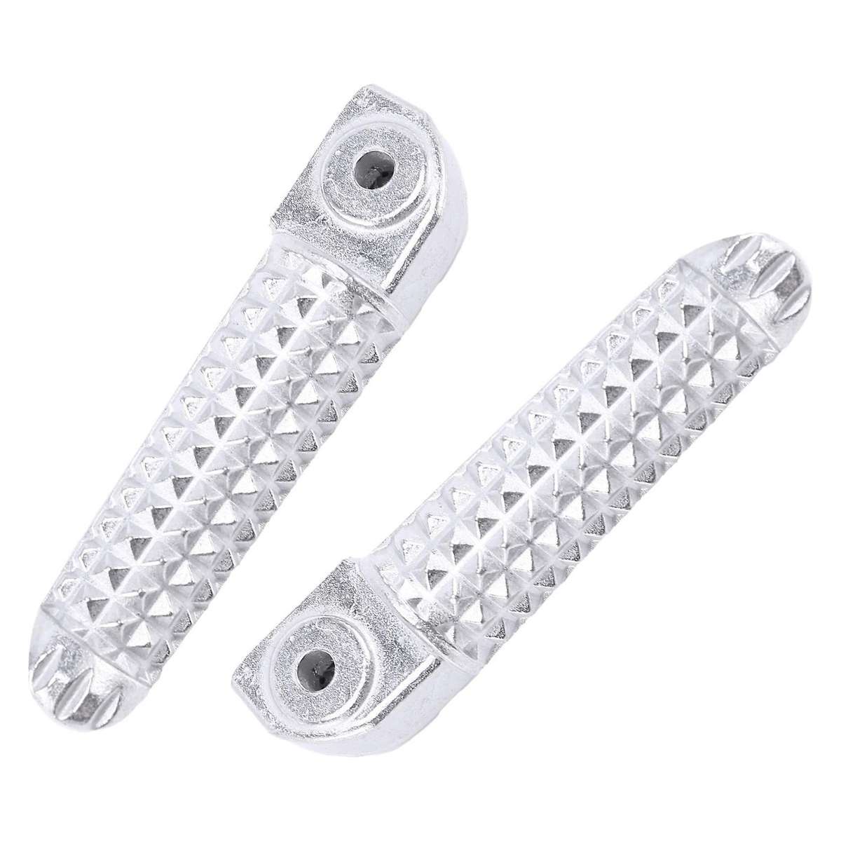 Motorcycle Rear Passenger Footrest Foot Pegs Bracket Set for YZF-R6 2006-2017,Silver