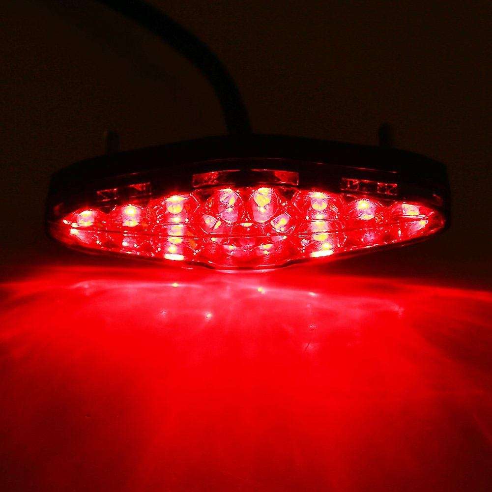 Motorcycle Rear Tail Light,15 LED RED Stop Running Brake Rear Tail Light Universal LED Light