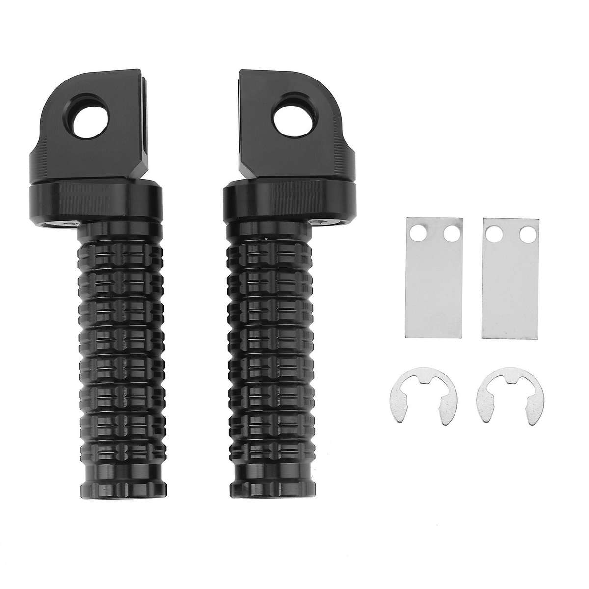 Motorcycle Rotating Front Footpegs Foot Pegs for ZX6R ZX10 R ZX14R ZZR1400 GTR1400 H2 ZRX1200(Black)