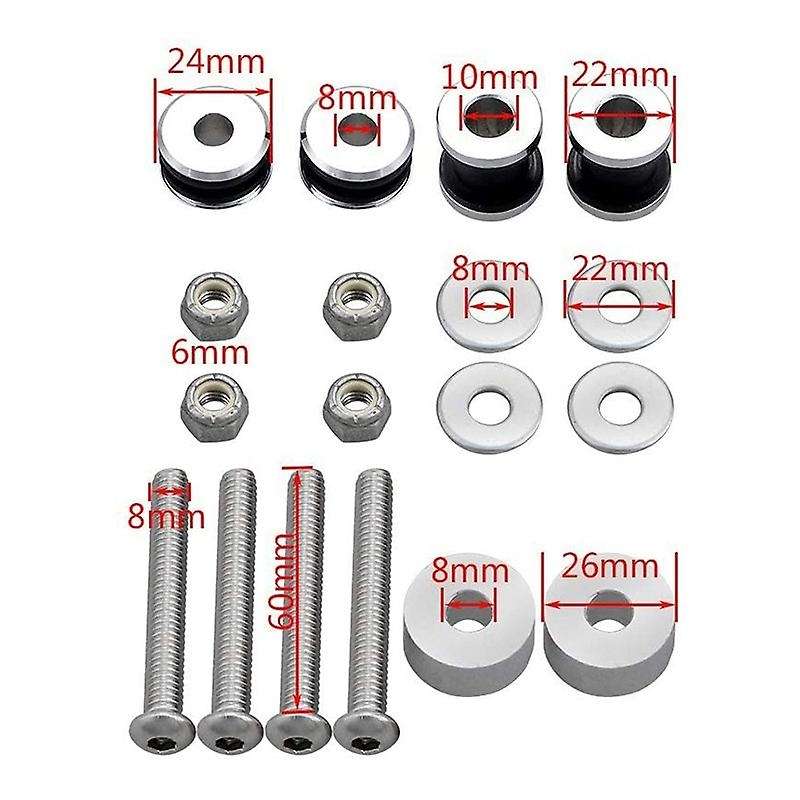 Motorcycle Sissy Bar Luggage Rack Docking Hardware Kit for 1984-2017 Softail Low FLSTC FXST