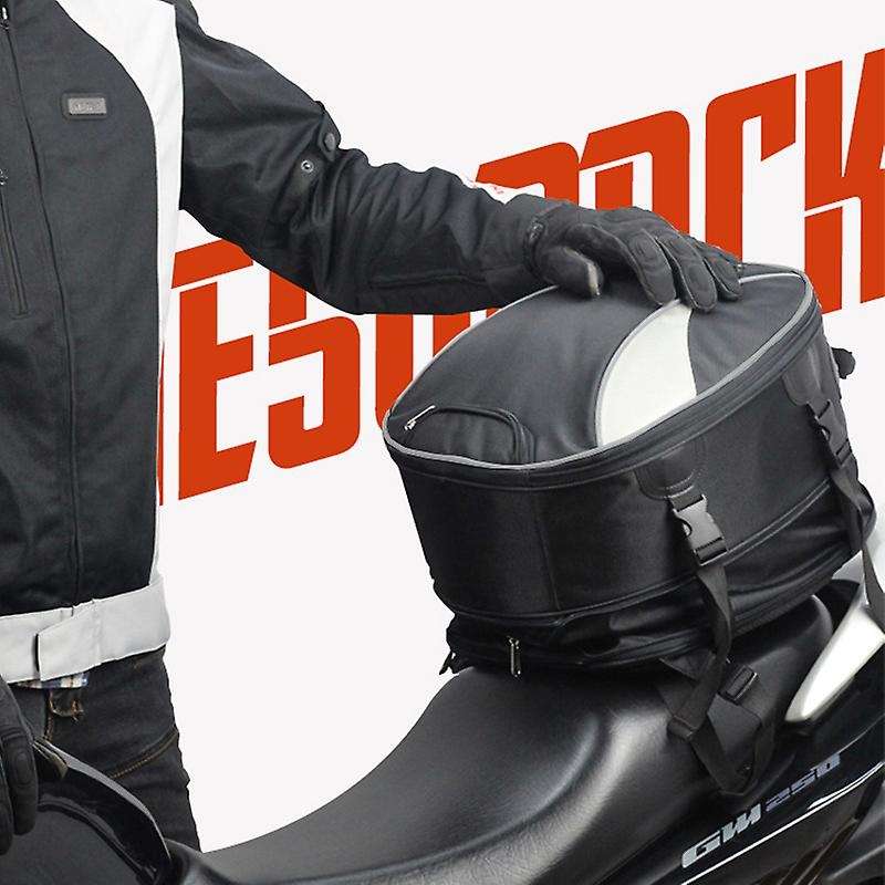 Motorcycle Tail Bags Waterproof Motocross Motorbike Travel Shoulder Bag Rear Seat Trunk Pack Reflect