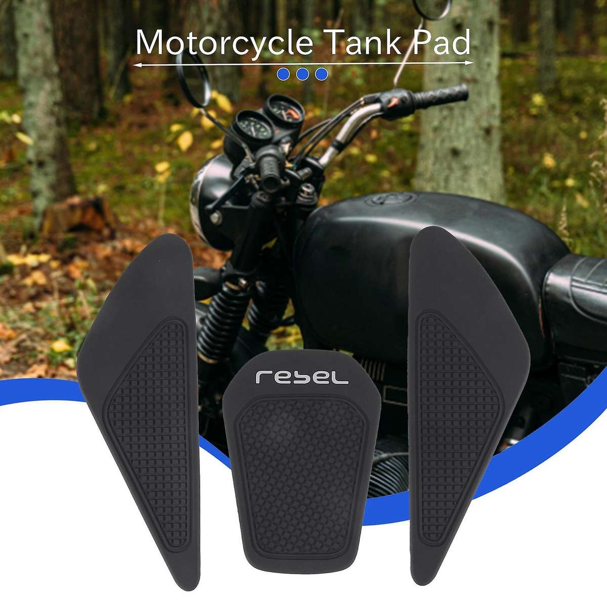Motorcycle Tank Rubber Sticker Protector Sheath Knee Tank Pad for REBEL500 REBEL300 REBEL CMX 500 CM