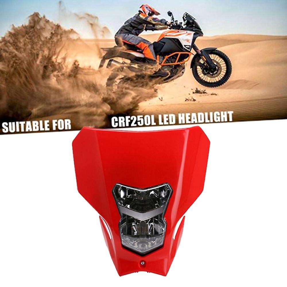 Motorcycle White Halogen HeadLight Lamp Windshield Headlight Fairing Mask DRL Light for Crf450L 450X