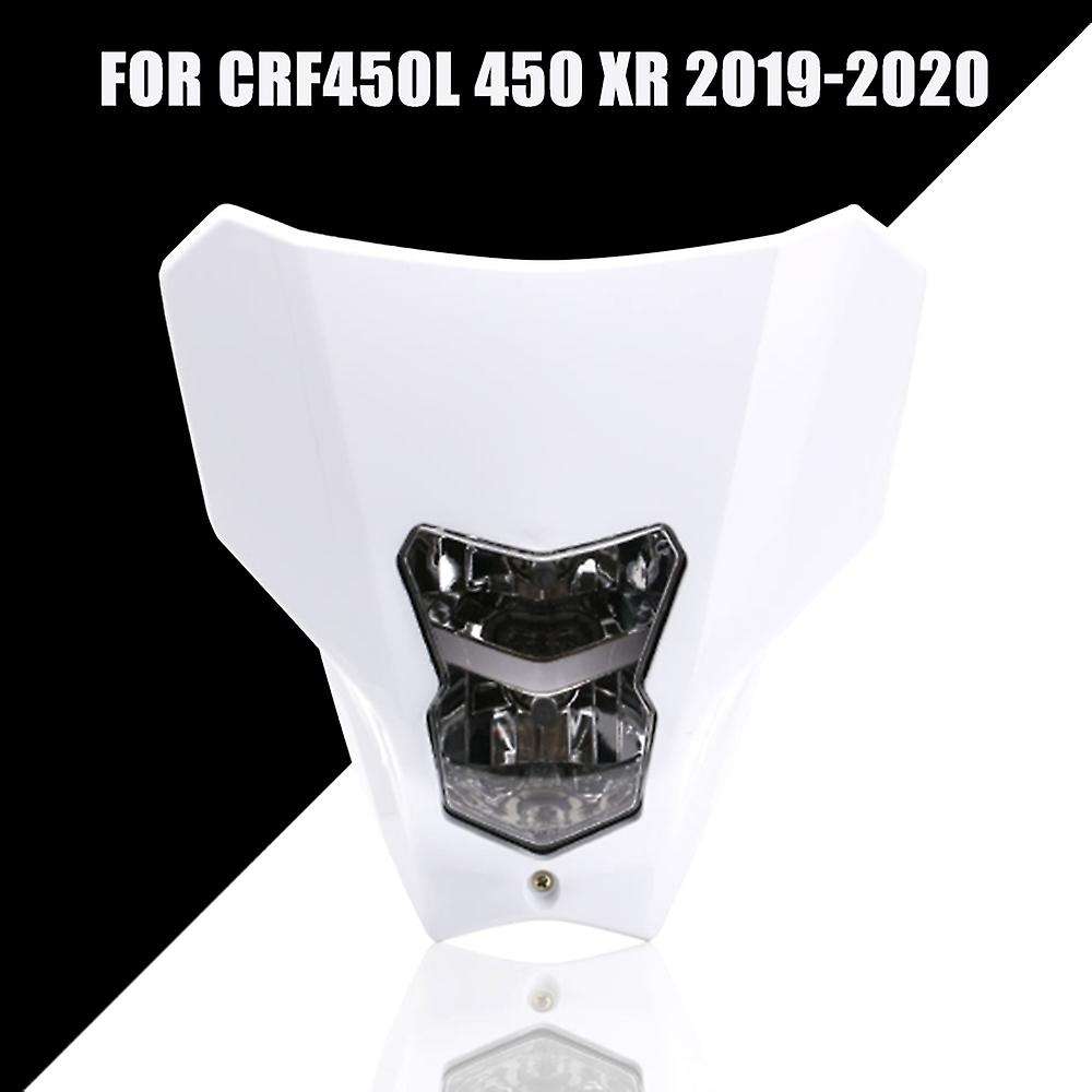 Motorcycle White Halogen HeadLight Lamp Windshield Headlight Fairing Mask DRL Light for Crf450L 450X