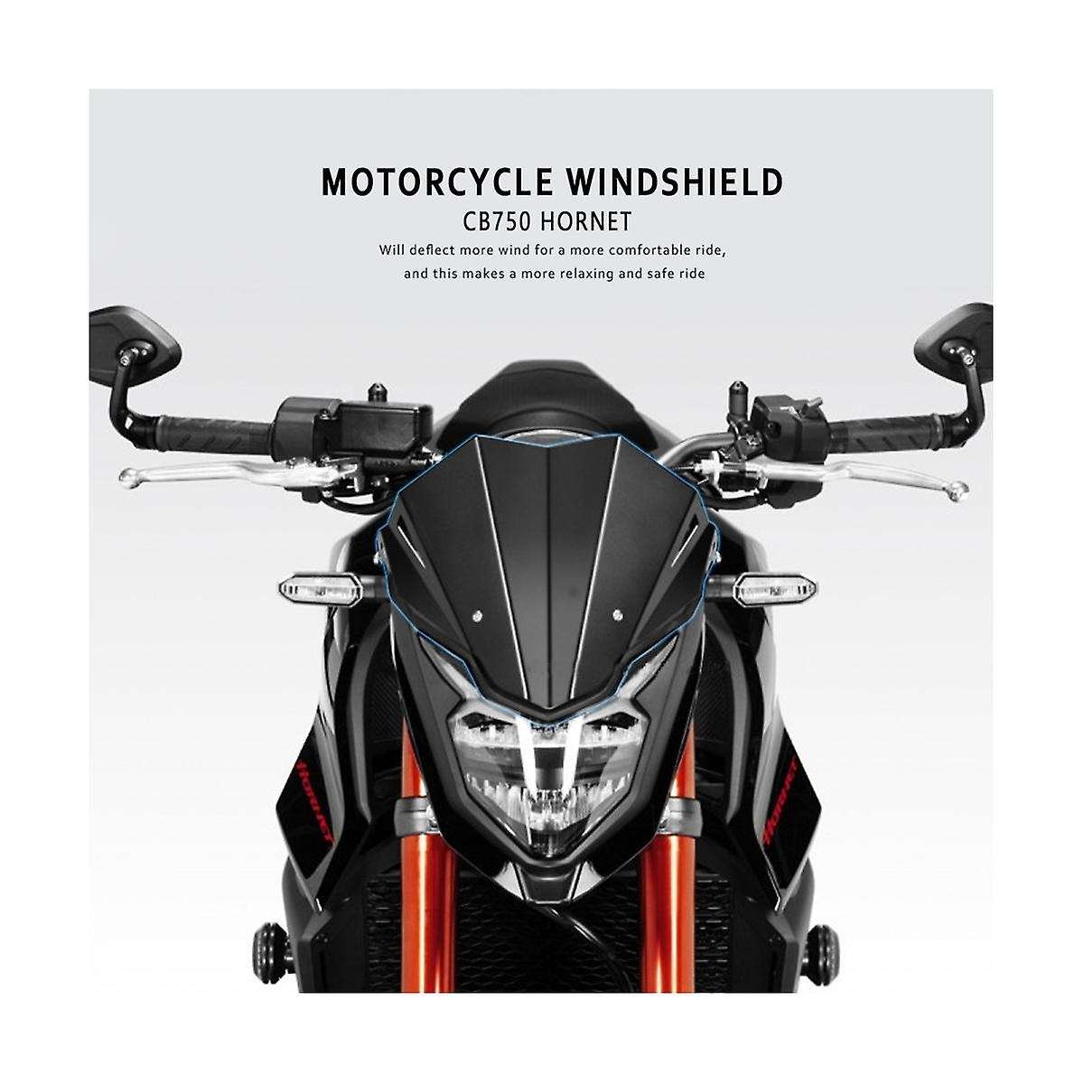 Motorcycle Windshield Wind Screen Shield Deflector Protector Cover for Cb750 Cb 750 2023