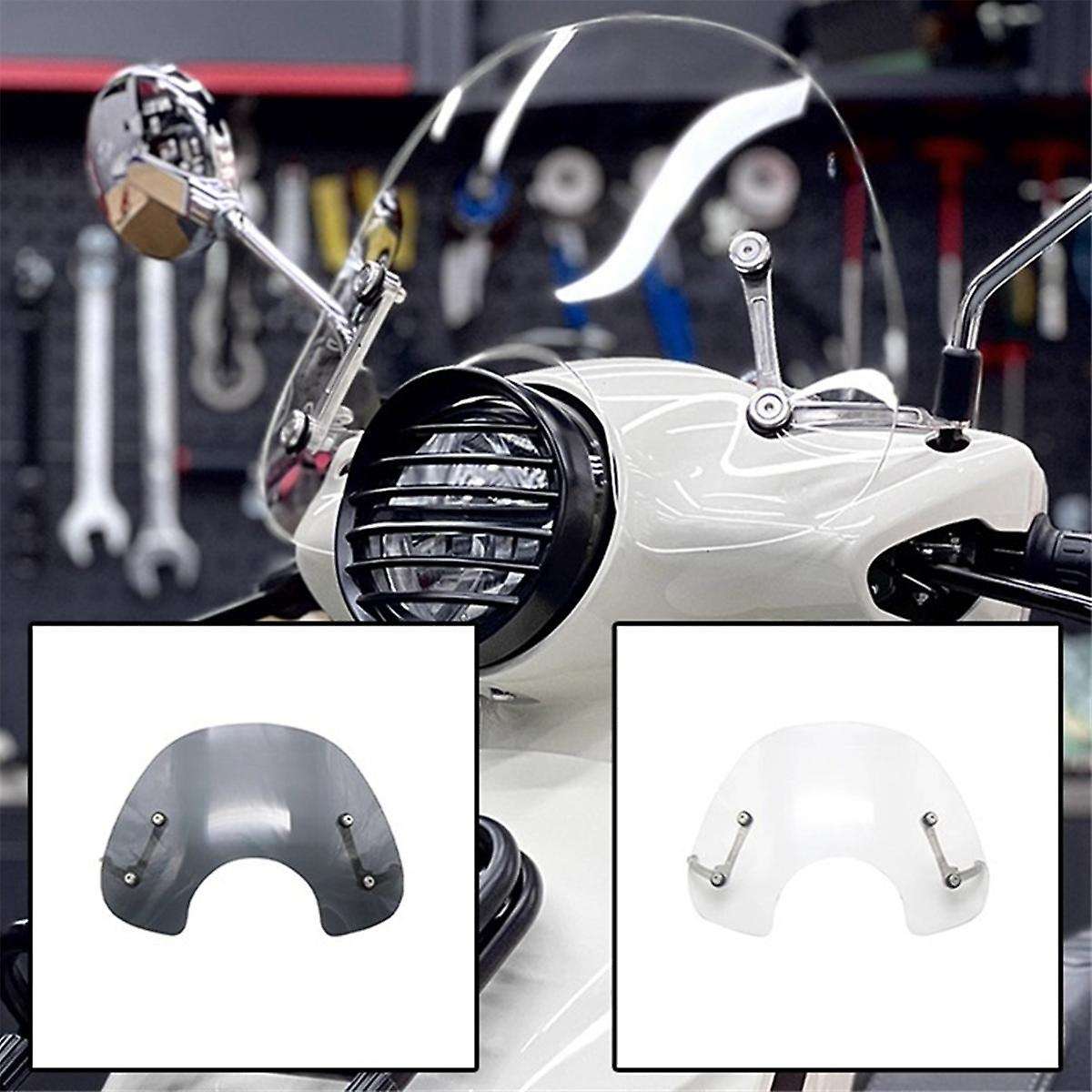 Motorcycle Windshield Windscreen Wind Deflector Wind Shield Spoiler for Ns125la Ns125la(smoke Grey)