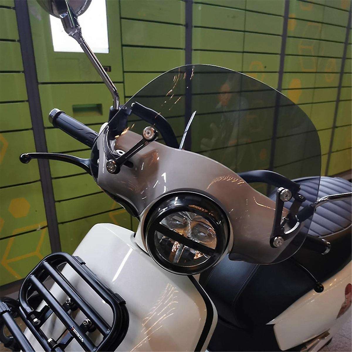 Motorcycle Windshield Windscreen Wind Deflector Wind Shield Spoiler for Ns125la Ns125la(smoke Grey)