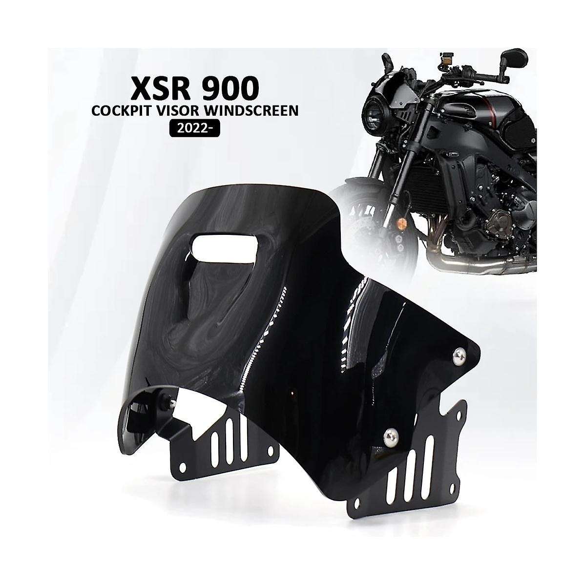Motorcycle Windshield Windscreen Wind Deflector Visor Screen for Xsr 900 Xsr900 2022 2023(black)
