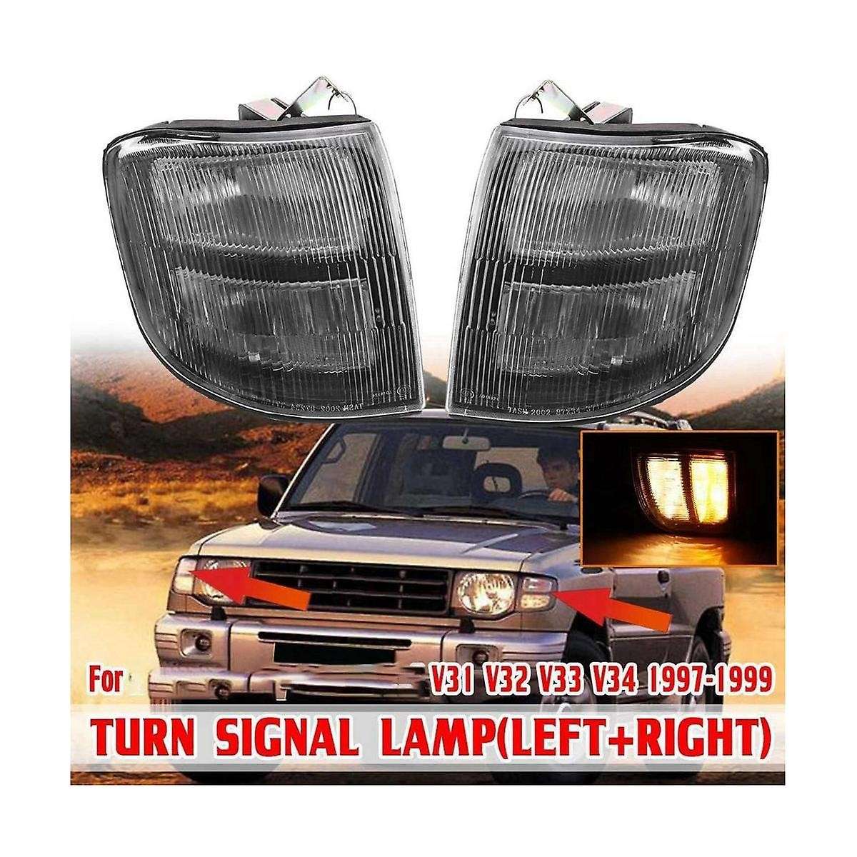MR387543 MR387544 Front Corner Light Turn Signal Light Corner Light Automobile for Montero V31 V32