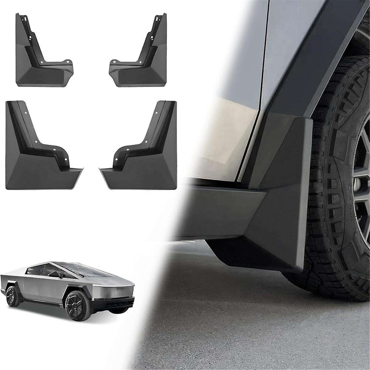 Mud Flaps Splash Guards for Cybertruck 2023 2024 Accessories Pickup Splash Protection ,Set of 4