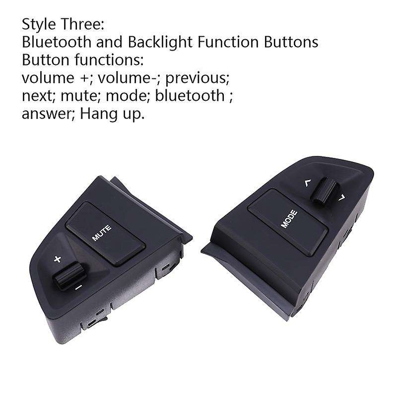 Multifunction Steering Wheel Cruise Button Audio Volume Music Control Button with light&BT for