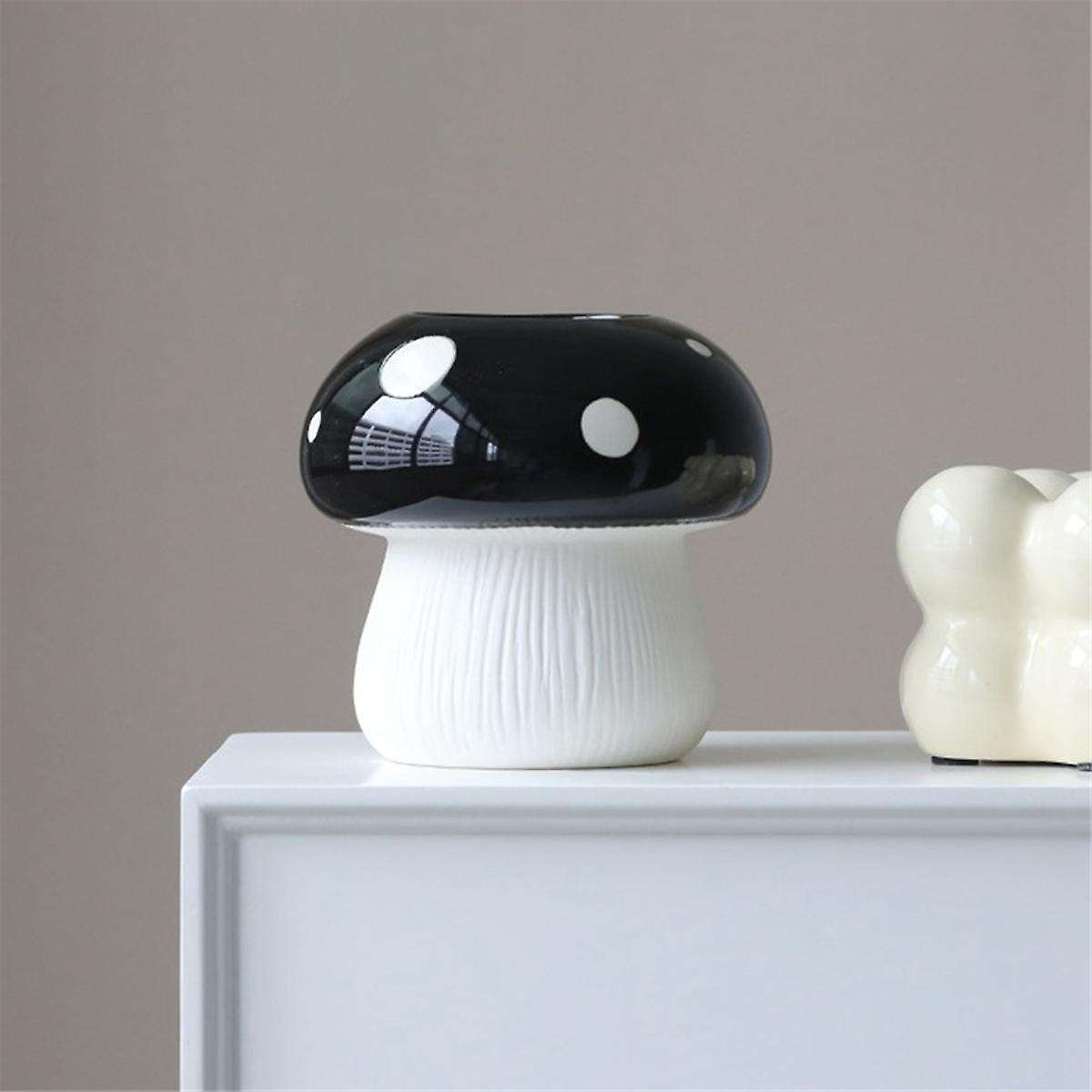 Mushroom Ceramic Vase for Decorative, Flower Vase for Home Decor, Nordic Vases, Minimalist Planter