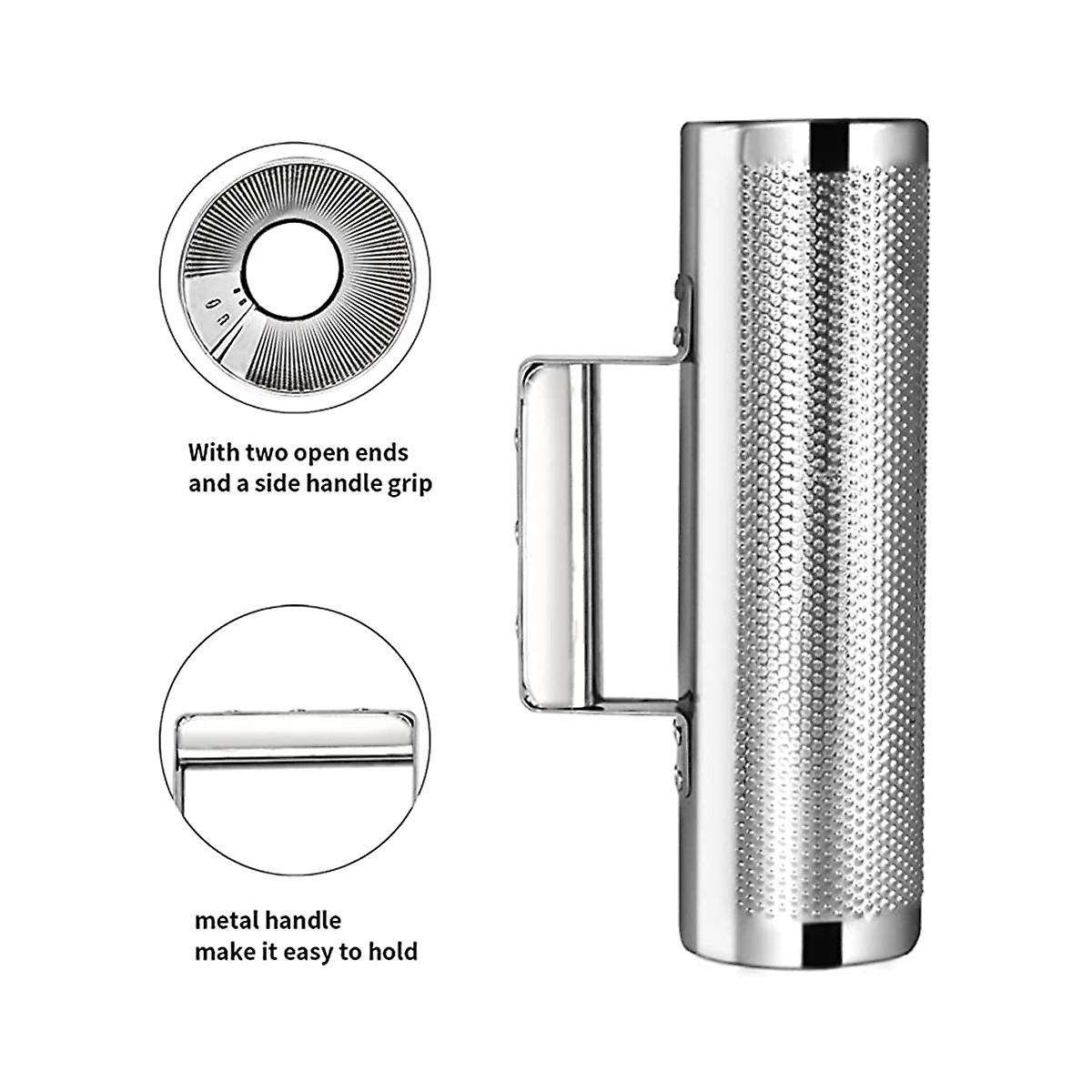 Musical Instrument Stainless Steel 30.48x10.16cm Percussion Instrument with Scraper Metal Shaker Cu