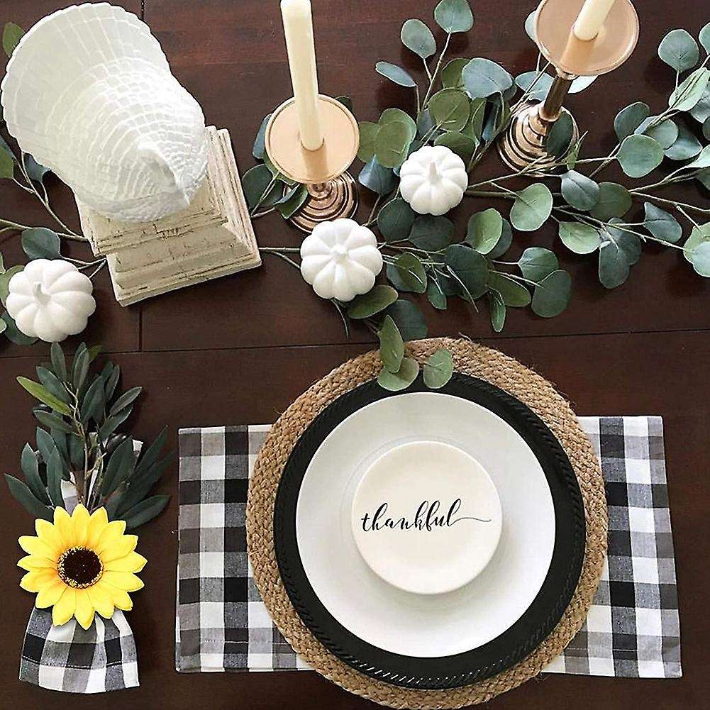 Napkin Rings Set of 6, Handmade Napkin Ring for Wedding, , Banquet, Serviette for Christmas(Sunflowe