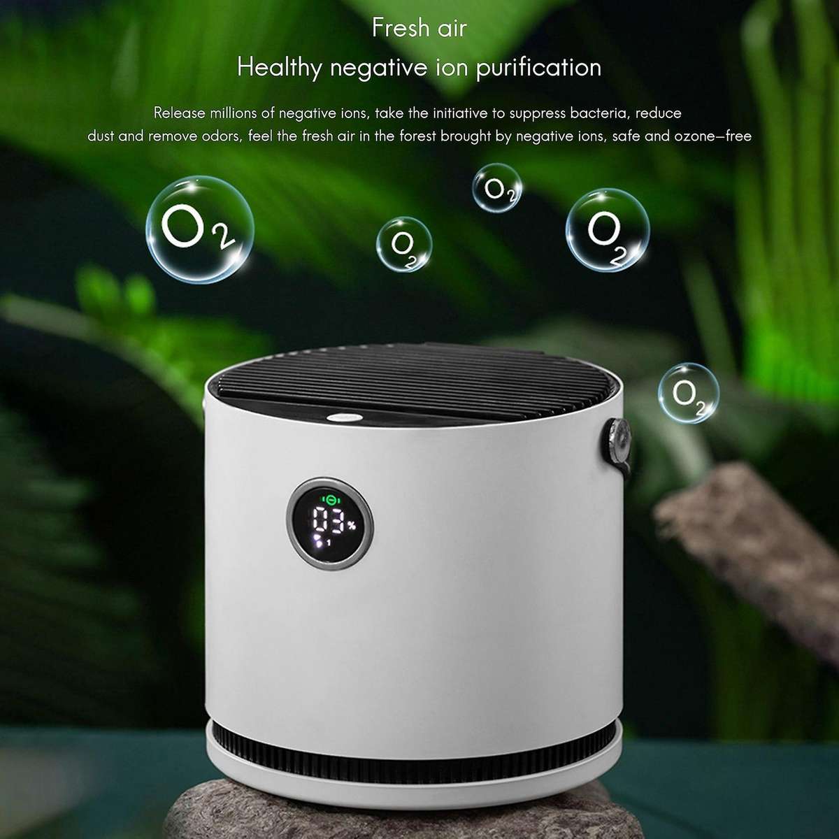Negative Ion Generator Smart Air Purifier for Home Air Freshener in Addition to Formaldehyde Desktop