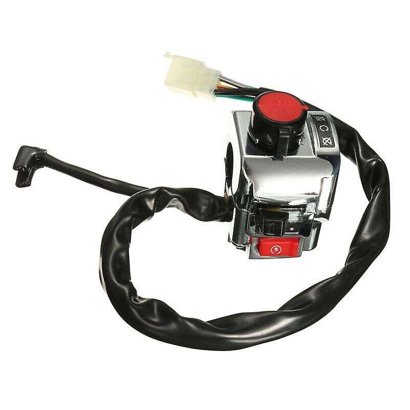 New 22mm 7/8 inch 12V Motorcycle Handlebar Switch Control Assembly Horn Indicator Button