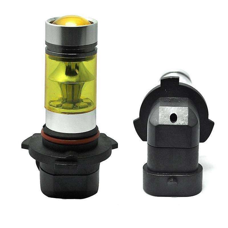 New 2x 9005 H10 9145 3000k Yellow 100w Led Headlight Bulbs Kit Fog Light