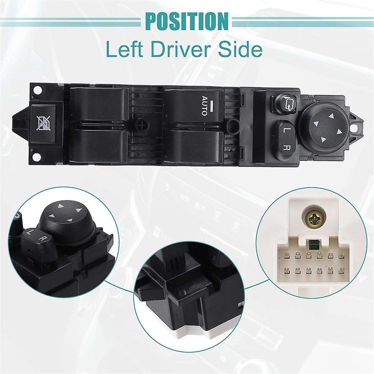 New BEK6-66-350 Power Window Master Switch Control Button for 3 M3 2.0L 2008-2009 BEK666350 12+14Pi