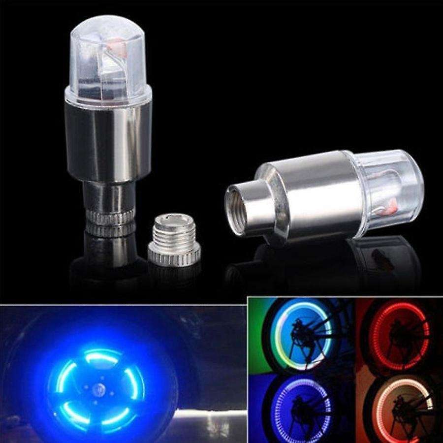 New Car Motorcycle Wheel Tire Tyre Valve Cap Neon LED Flash Light Lamp Hot Bike Car Motorcycle Flash