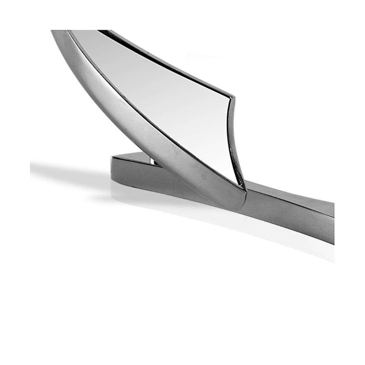 New Chrome Custom Rearview Rear View Mirrors Silver for Motorcycle Cruiser Chopper Glide