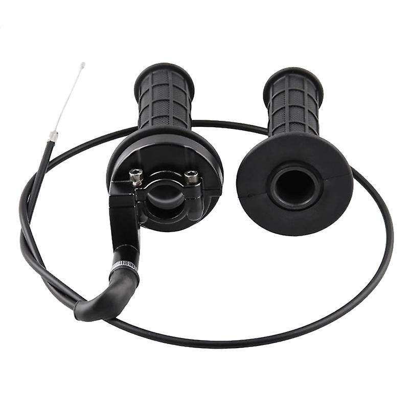 New Motorcycle 22mm 7/8inch Handlebar Hand Grips Accelerator with Throttle Cable for Dirt Bike ATV M
