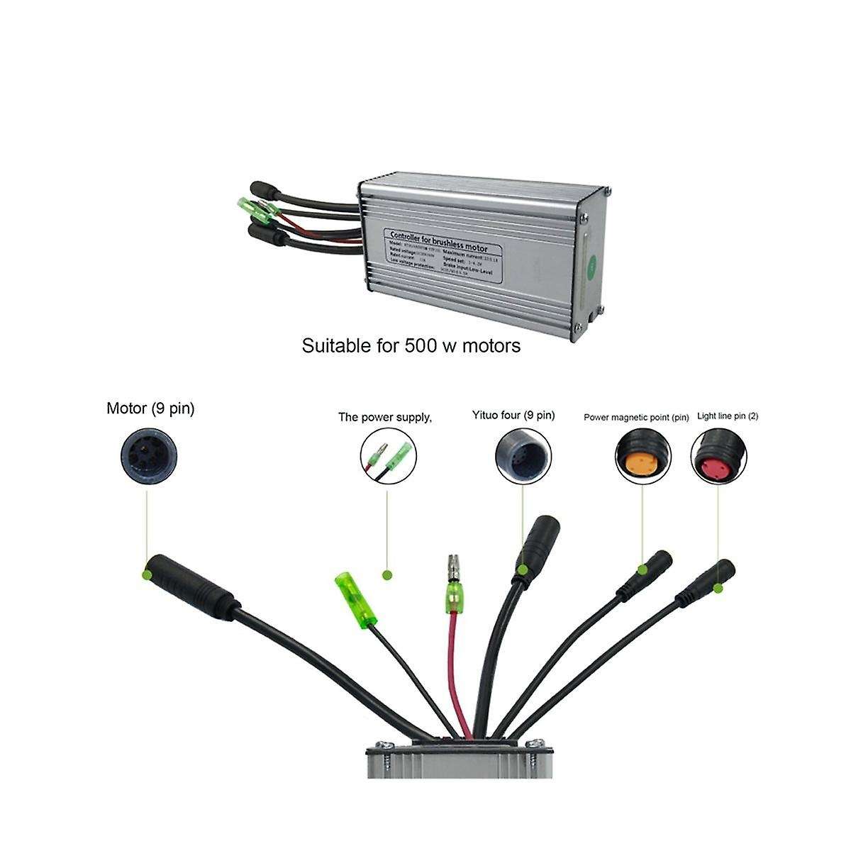New Sine Wave Controller Kit Electric Bicycle Electric Scooter Kit Lcd4 Display Sine Wave Controller