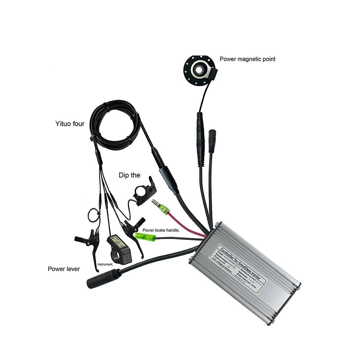New Sine Wave Controller Kit Electric Bicycle Electric Scooter Kit Lcd4 Display Sine Wave Controller
