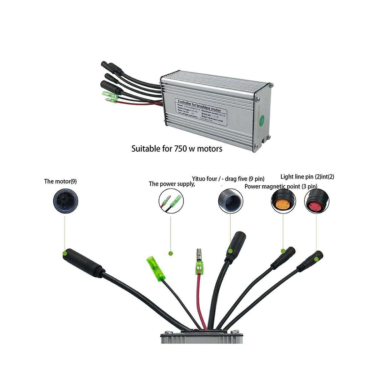 New Sine Wave Controller Kit Electric Bicycle Electric Scooter Kit Lcd11 Display Sine Wave Controlle